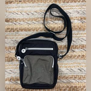 Kipling Gunne Crossbody Bag Black and Olive green